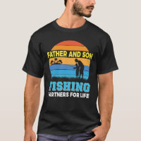 Father and son fishing partners Fathers Day