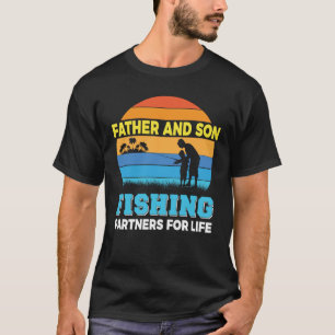Father and son fishing partners Fathers Day T-Shirt