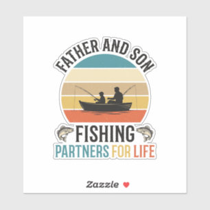 Father and Son Fishing Partners for Life Design_1