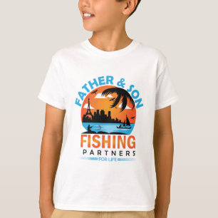 Father and Son Fishing Partners for Life T-Shirt
