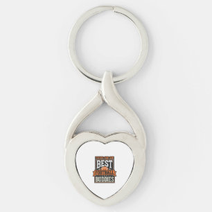 Father and Son Football Buddies Vintage Shirt Desi Keychain