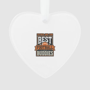 Father and Son Football Buddies Vintage Shirt Desi Ornament