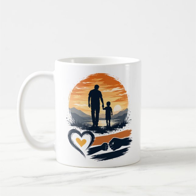Father and Son Gift Coffee Mug (Left)
