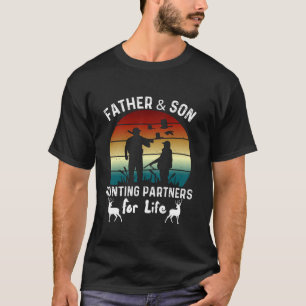Father and Son Hunting Partners For Life Deer Hunt T-Shirt