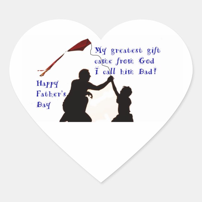 Father and Son image for Heart-Stickers Heart Sticker (Front)