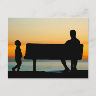 Father and Son Postcard