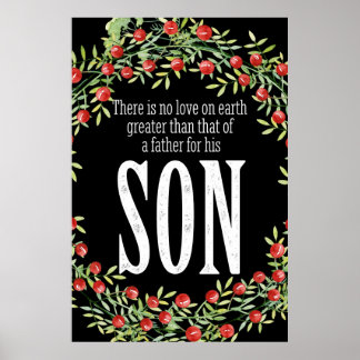 Father and son poster