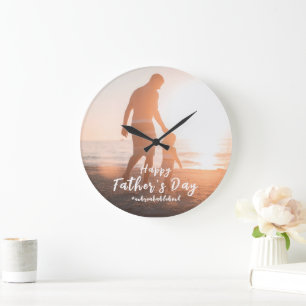 Father And Son Unbreakable Bond Father's Day Gifts Large Clock