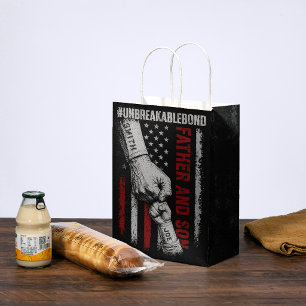 Father And Son Unbreakable Bond Father's Day Gifts Medium Gift Bag