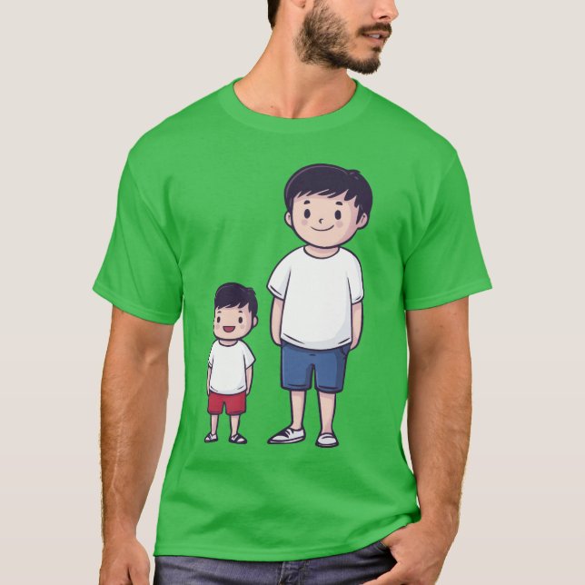 Father and Sonogether retro T-Shirt (Front)