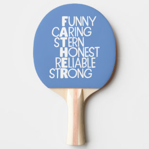 Father Attributes Crossword Art Ping Pong Paddle