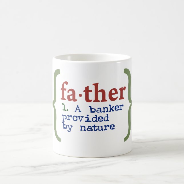 Father Banker Coffee Mug (Center)