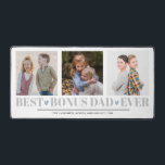 FATHER BEST BONUS DAD EVER collage 3 Photo BLUE Desk Mat<br><div class="desc">Surprise your STEPDAD OR BONUS DAD with this meaningful desk mat!! Create a the perfect sweet keepsake for newly DAD for Christmas or FATHER's day with this amazing design using three (3) of your favourite photos and custom message. "Best DAD Ever" appears along the bottom in delicate grey lettering with...</div>