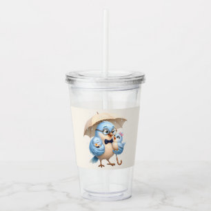 Father Bird Acrylic Tumbler Dad Gift