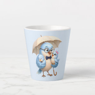 Father Bird Latte Mug Gift for Dad