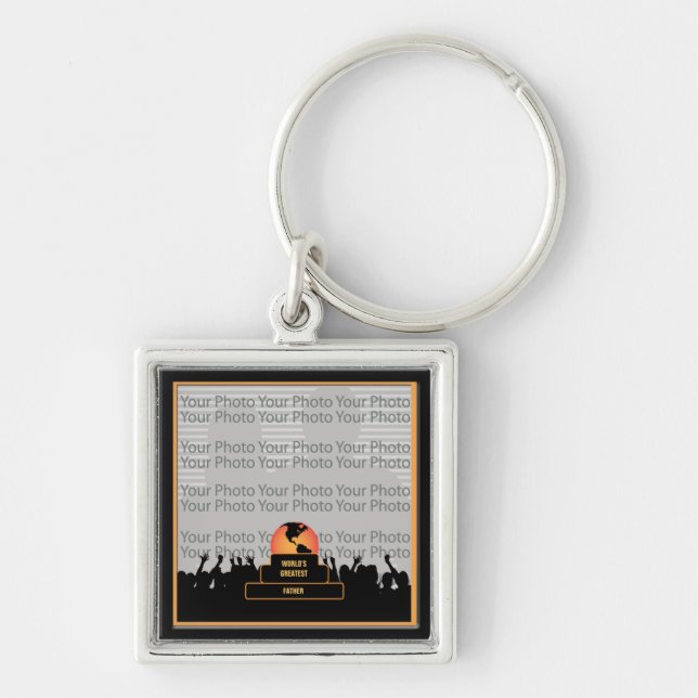 Father Cheering World’s Greatest Keychain (Front)