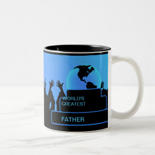 Father Cheering World’s Greatest Mug 2