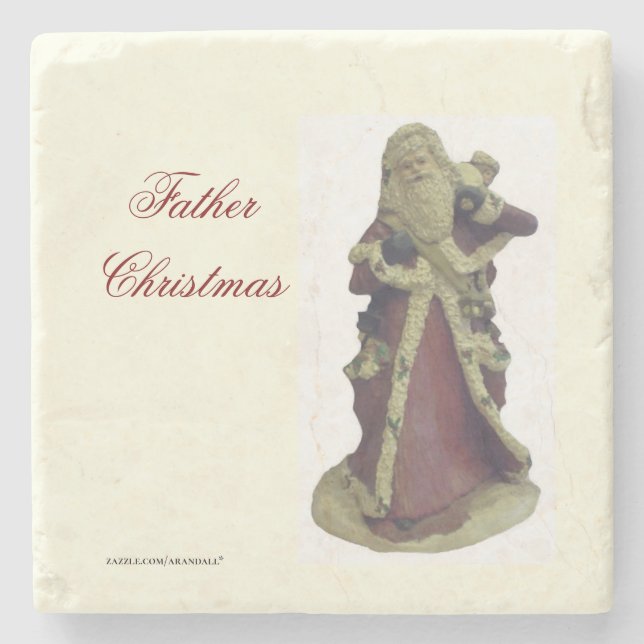 FATHER CHRISTAS  STONE COASTER (Front)