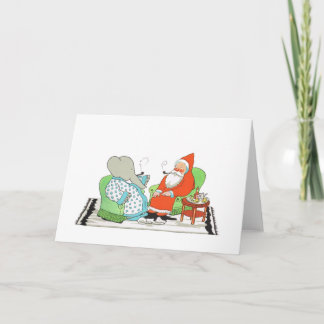Father Christmas, Christmas Cards, Babar The Eleph Holiday Card