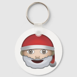 Father Christmas Emoji Keychain