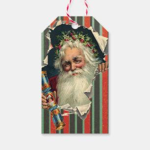 Father Christmas Gift Tag Victorian