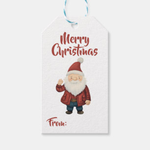 Father Christmas Gnome Merry Christmas Gift Tag
