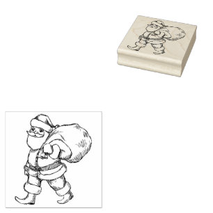 Father Christmas Rubber Stamp