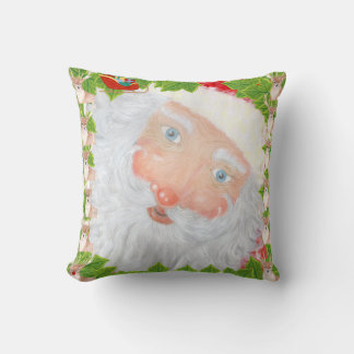 Father Christmas Throw Pillow