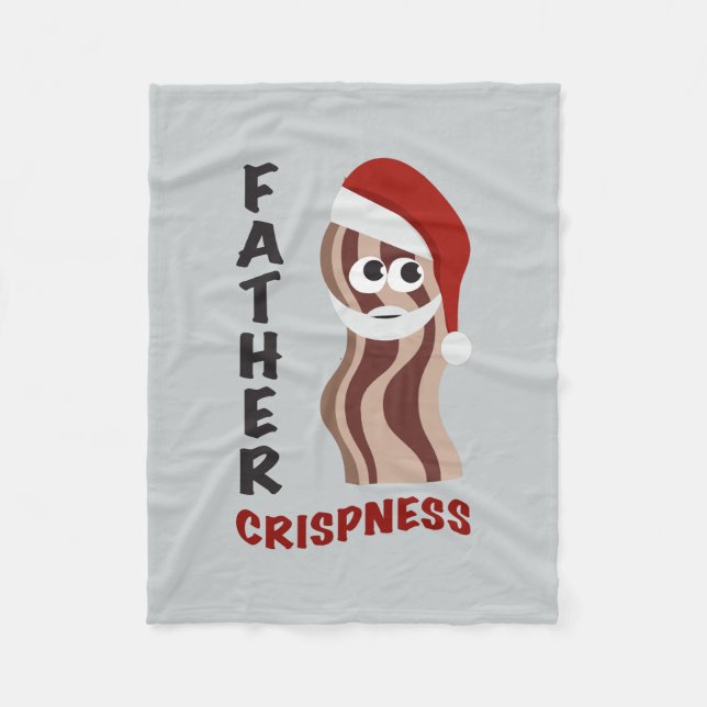Father Crispness! Bacon Fleece Blanket (Front)