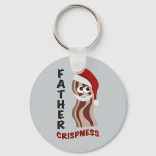 Father Crispness! Bacon Keychain