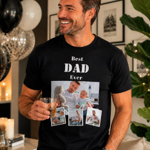 Father dad best photo collage T-Shirt