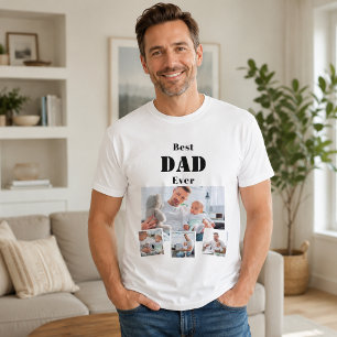 Father dad best photo collage T-Shirt