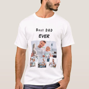Father dad family photo collage T-Shirt
