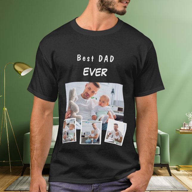 Father dad family photo collage T-Shirt (Creator Uploaded)