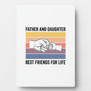 Father Daughter Best Friends for Life Vintage Desi Plaque
