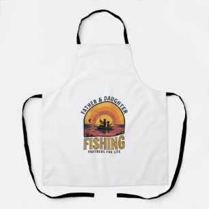 Father Daughter Fishing Partners for Life Shirt De Apron