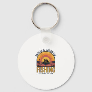 Father Daughter Fishing Partners for Life Shirt De Keychain