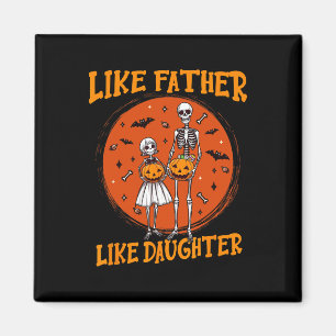Father Daughter Matching Halloween Costume Magnet