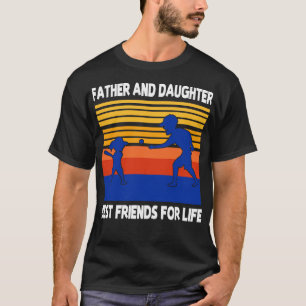 Father Daughter Playing Baseball Together Best Fri T-Shirt