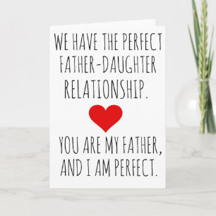 Father Daughter Relationship Holiday Card