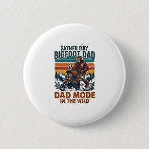 Father Day Bigfoot Dad Shirt Camping Legend Father 2 Inch Round Button