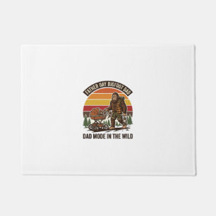 Father Day Bigfoot Dad Shirt Camping Legend Father Doormat