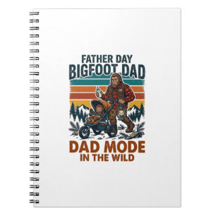 Father Day Bigfoot Dad Shirt Camping Legend Father Notebook