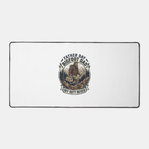 Father Day Bigfoot Dad Shirt Dad Mode In The Wild  Desk Mat