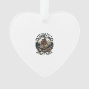 Father Day Bigfoot Dad Shirt Dad Mode In The Wild  Ornament