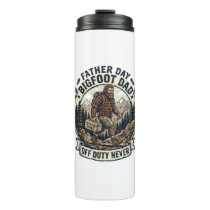 Father Day Bigfoot Dad Shirt Dad Mode In The Wild  Thermal Tumbler