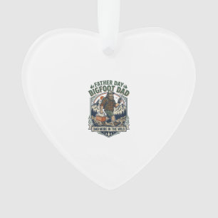 Father Day Bigfoot Dad Shirt Mythical Family Man R Ornament