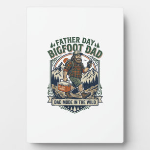 Father Day Bigfoot Dad Shirt Mythical Family Man R Plaque