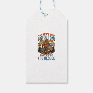 Father Day Bigfoot Dad Shirt Raising Kids Like A L Gift Tags
