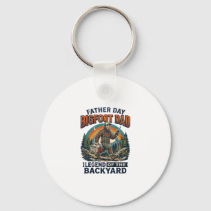 Father Day Bigfoot Dad Shirt Snacks Hero Funny Gif Keychain